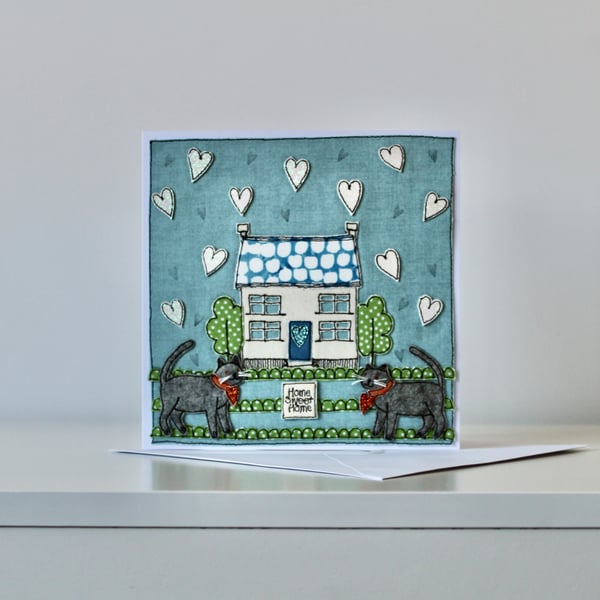 Handmade Blank New Home Card