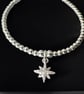Sterling Silver CZ North Star Bracelet with Adjustable Slider Clasp - Image 6