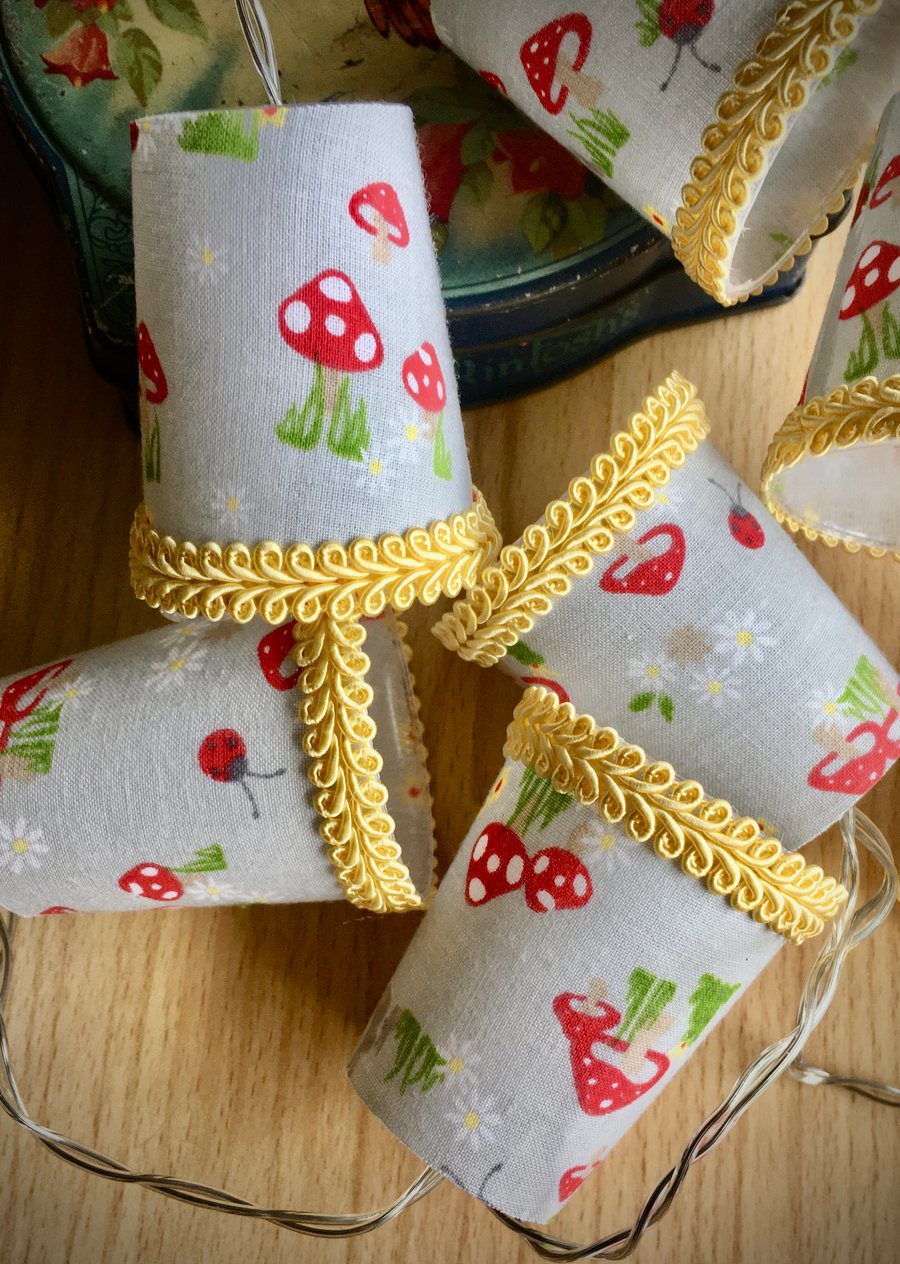Lampshade Fairy Lights - Toadstools