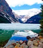 Lake Louise Victoria Glacier Alberta Canada Photograph Print