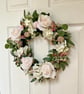 Handmade Blush Rose Door Wreath - Artificial Floral Wreath - Image 3