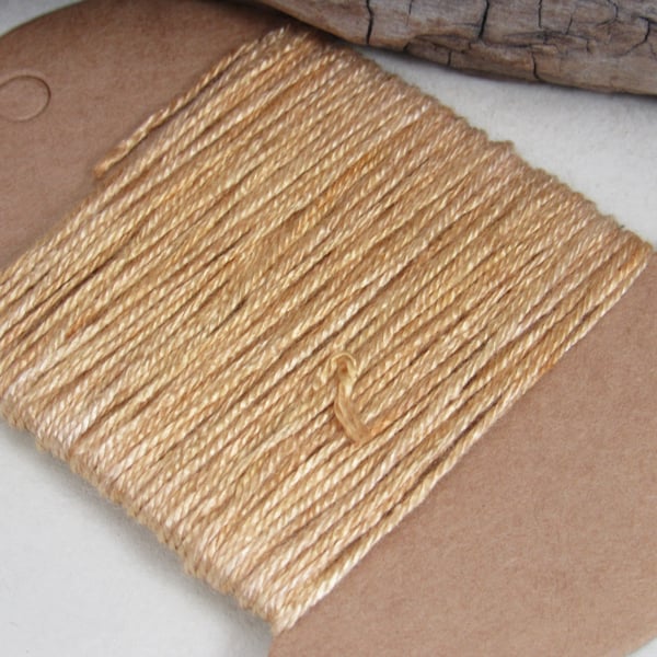 15m Naturally Dyed Onion Brown Fine Cotton Perle Embroidery Thread