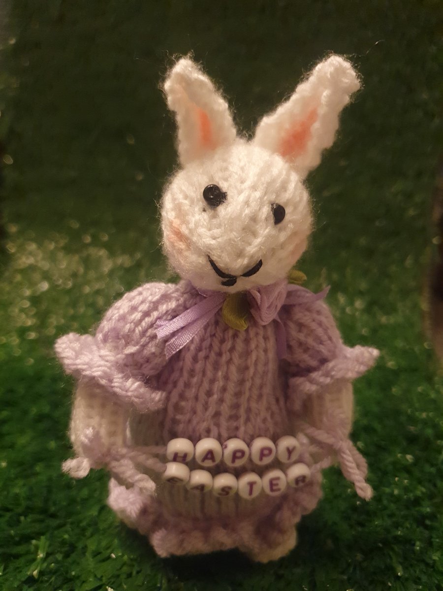 Hand Knitted Mini Bunny - Prue