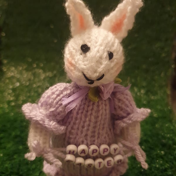 Hand Knitted Mini Bunny - Prue