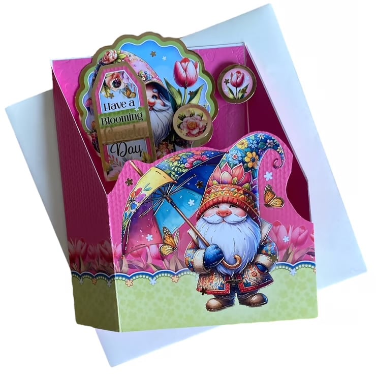 Pop Up Gnome Card – “Have a Blooming Lovely Day”