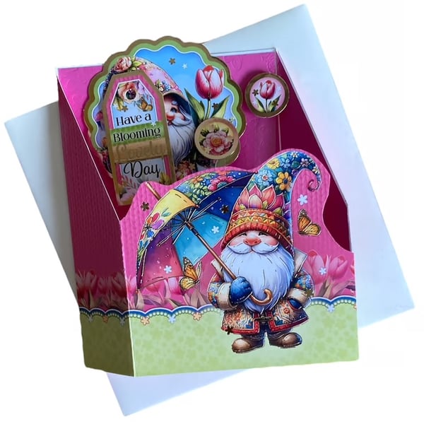Pop Up Gnome Card – “Have a Blooming Lovely Day”