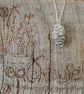 Solid sterling silver alder cone pendant - Image 4