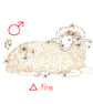 Astrology star sign Aries print - Image 1