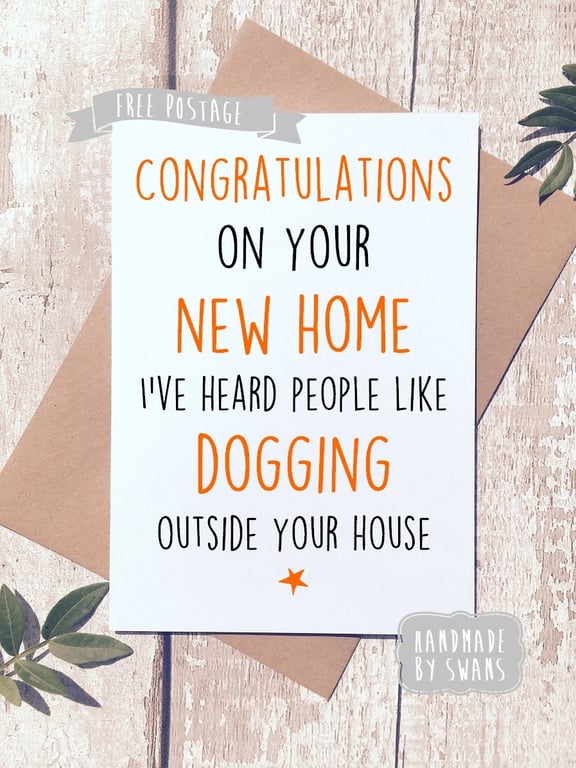 funny new home card, new home, housewarming, mortgage card, adult humour, rude n