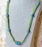 Macramé and Ceramic Necklace & Bracelet Set - Image 9