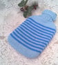 Small Hot Water Bottle and Striped Cover with Large Buttons, Child's Gift Ideas - Image 3