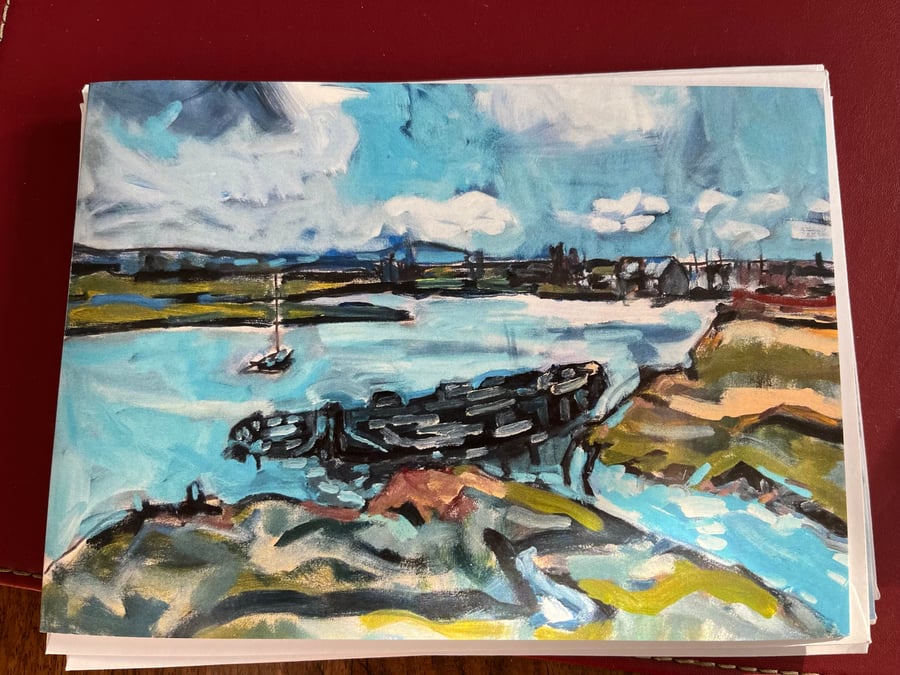 Oare Marshes Kent  Blank Card