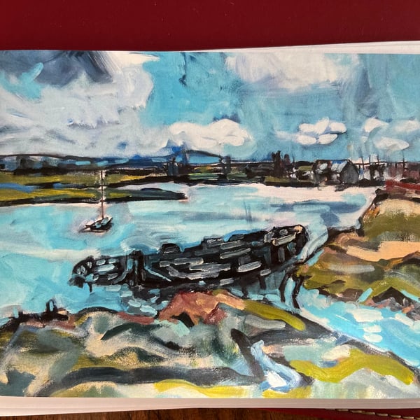 Oare Marshes Kent  Blank Card