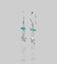 Silver Starfish Sea Glass Earrings - Image 6