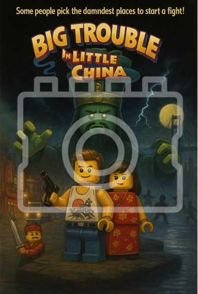 BIG TROUBLE IN LITTLE CHINA - LEGO-Inspired A4 Movie Poster
