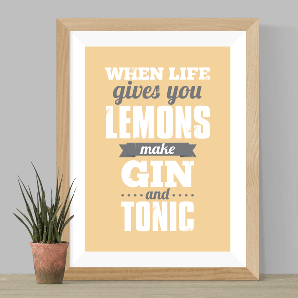 Make Gin and Tonic Print