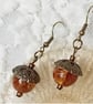 Tigers Eye Resin Necklace & Earrings Set - Image 2
