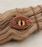 Wire Work Copper Dragon Eye Necklace - Image 2