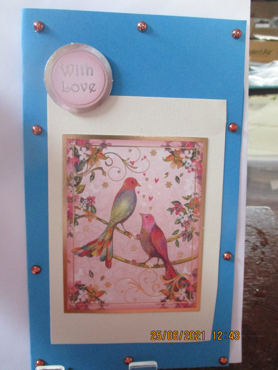 With Love Birds Card