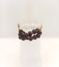Dark Amethyst & Purple Cluster Ring, Special Occasion Gift for Her