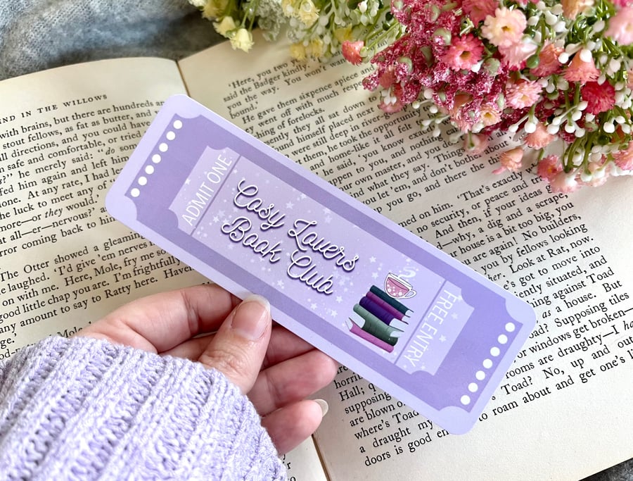 Tea And Book Lover Bookmark, Cosy Girl Vibes, Book Lover Gift.