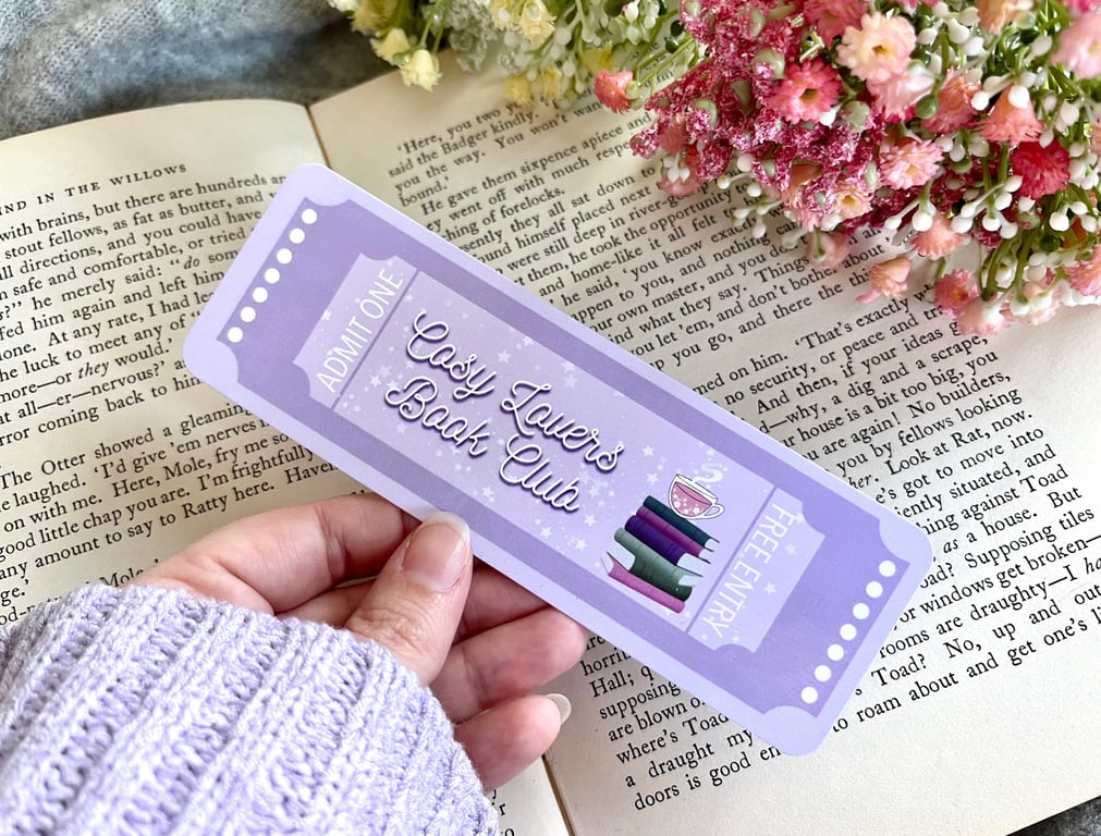 Tea And Book Lover Bookmark, Cosy Girl Vibes, Book Lover Gift.