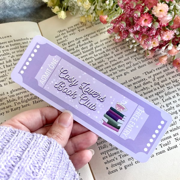 Tea And Book Lover Bookmark, Cosy Girl Vibes, Book Lover Gift.