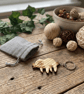 Sloth Keychain - Wood Sloth Keyring with Gift Bag - Image 3