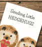 Blank card all occassions Hedgehog cute card blank card - Image 4