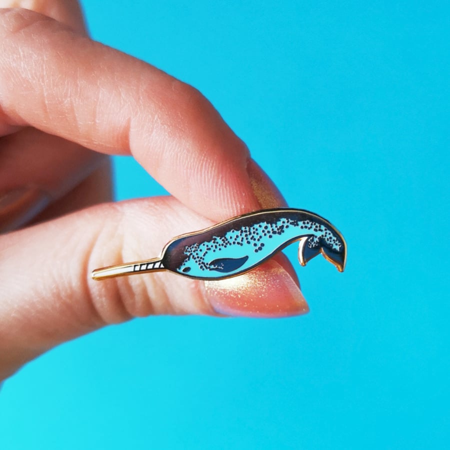 Narwhal Enamel Pin