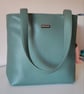 The Sage Green Shoulder Tote – Handcrafted Faux Leather Everyday Bag