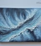 Original textured painting, Abstract Seascape, Acrylic wall art 12x16 inches  - Image 5
