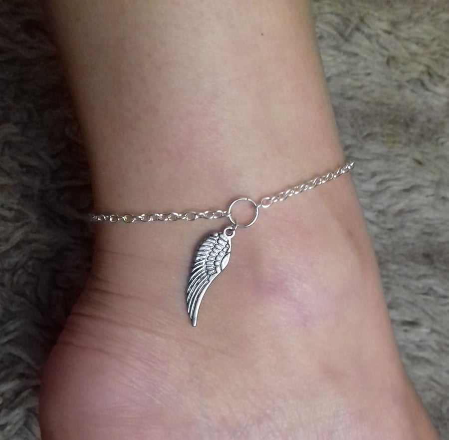Boho Angel Wing Anklet Ankle Bracelet 