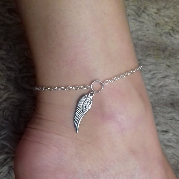 Boho Angel Wing Anklet Ankle Bracelet 