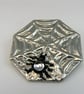 Pewter brooch ( spider on web with stone) - Image 1
