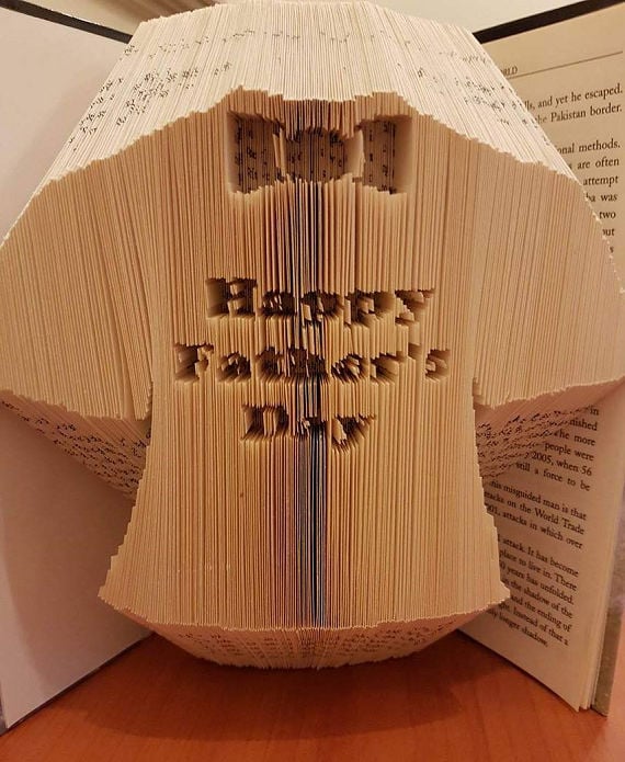 Father's Day, COMBI Book folding Pattern - EMAILED PDF PATTERN