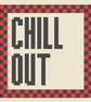 CHILL OUT Needlepoint Cushion Pattern - Large Digital Tapestry Chart PDF