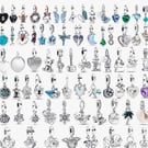 925 Sterling Silver charms mix compatible with European bracelets