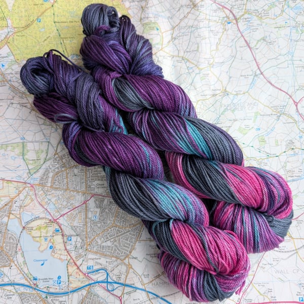 Electric storm :: pima cotton :: DK :: 100g