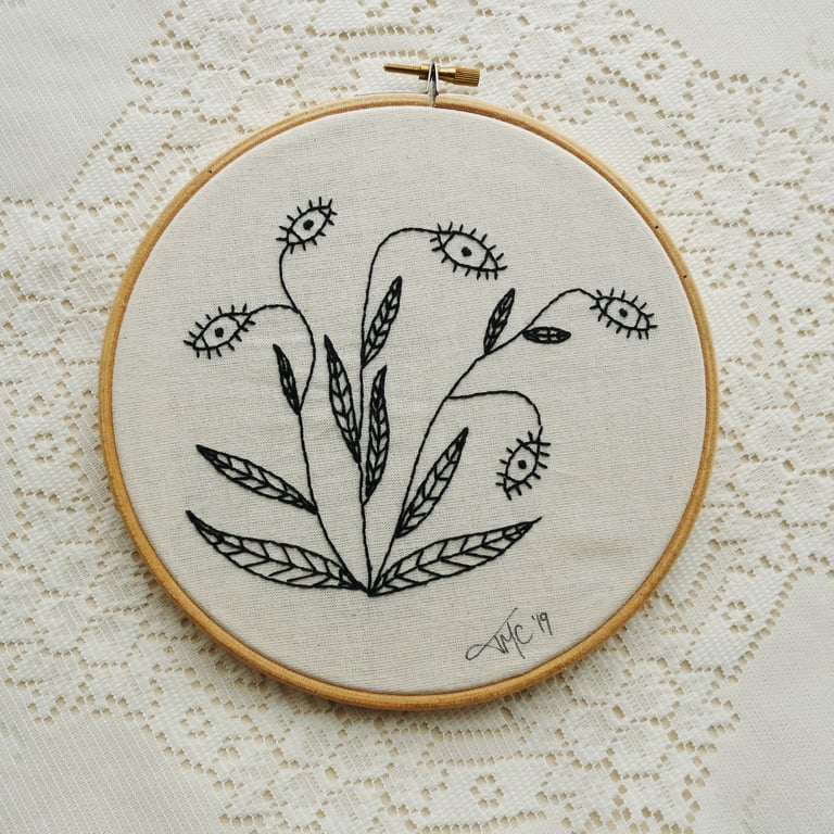 Wandering Eye - Original Embroidery Artwork