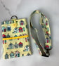 Beach huts phone case, Seaside pouch, Neck strap, 4 options - Image 9