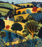Shropshire Hills, Landscape print, Fine Art Print, Home decor, Wall Art  