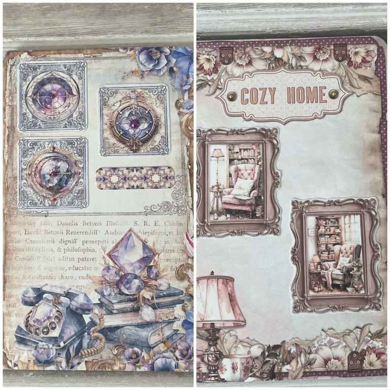 Ephemera - Tag Pockets, Set of 2 by Carolee Crafts PB8 0049