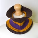 Merino Wool Neck Warmer - Handmade Knitted Snood for Men & Women