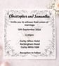 Monochrome Bloom Signature Collection Bundle Invite, RSVP - Image 1