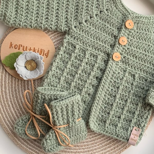 Little Ridge Cardigan - Wool Blend - Modern Baby Gift