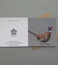 Pheasant card, printed on recycled card, blank - Image 3