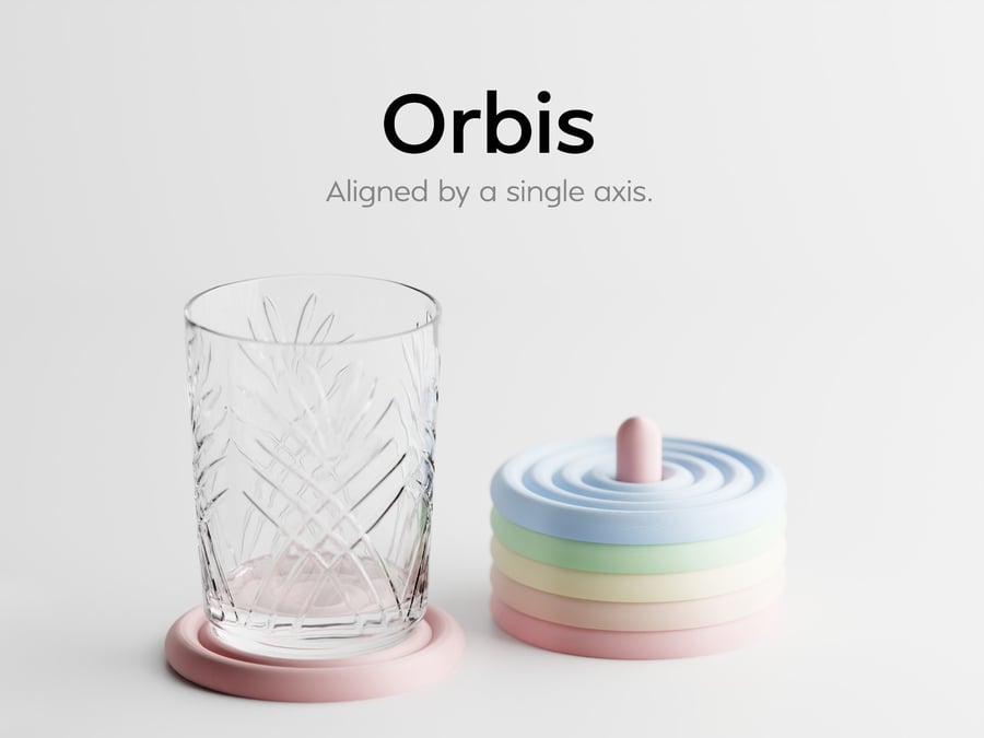 Orbis — Minimalist Stackable Coaster Set