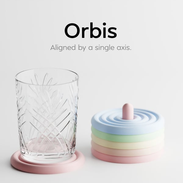 Orbis — Minimalist Stackable Coaster Set