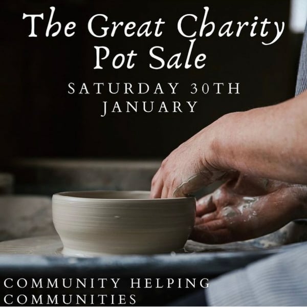 Handmade thrown stoneware pottery mug blue and white glaze